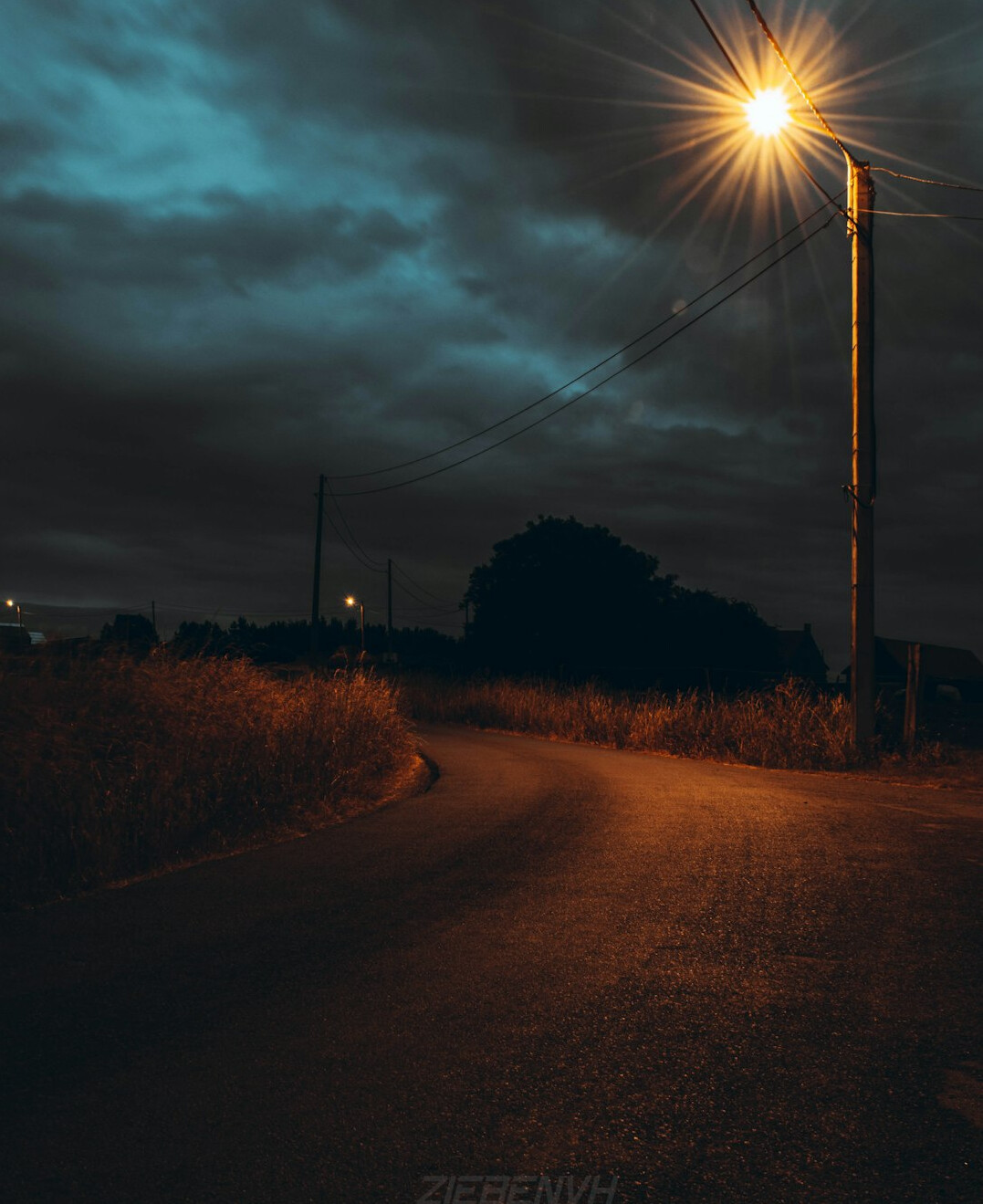 suspenseful night scene