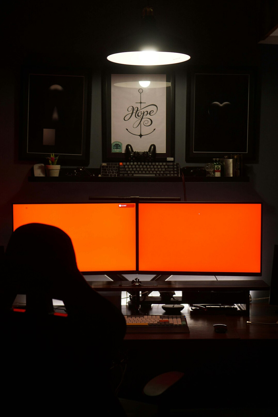 mystery writer at desk